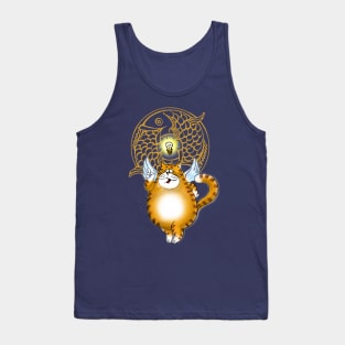 Aha! Pisces, Fishes! Angel Cat Tank Top